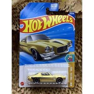 Mattel Hot Wheels #53/250 Gold '70 CHEVY CAMARO RS #2/10 HW: '70S VS. '90S! New